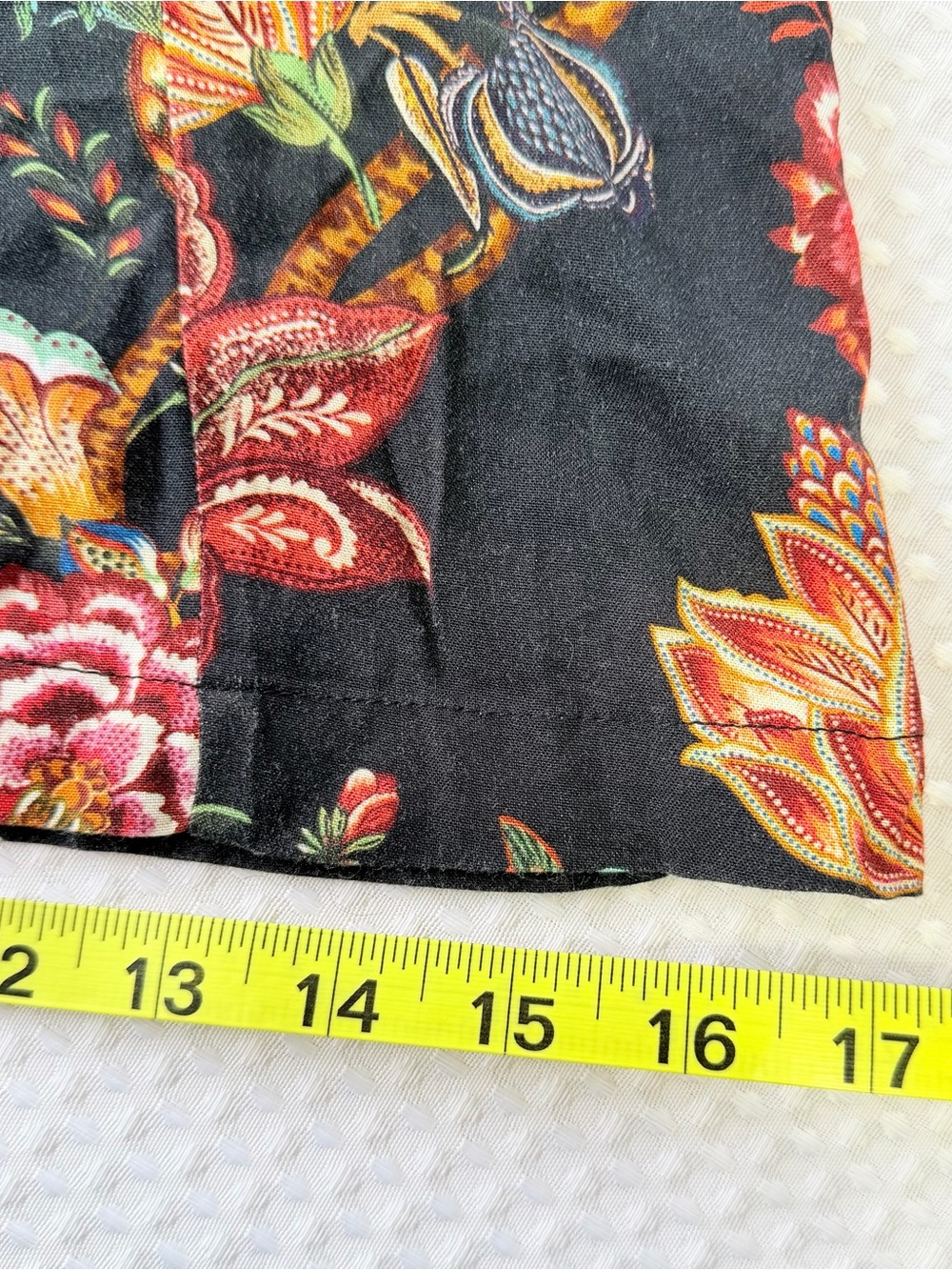 Farm Rio Lillian Wide-Leg Jumpsuit Black Floral Print Flutter Sleeve Lace Size S - Picture 14 of 16